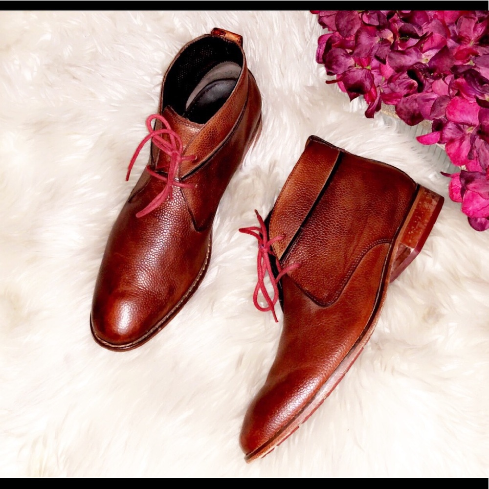 COLE HAAN Chukka Brown Leather Boot